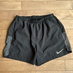 Nike black swim trunks
